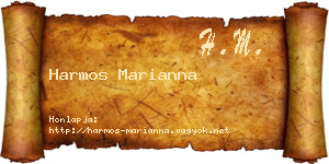 Harmos Marianna névjegykártya
